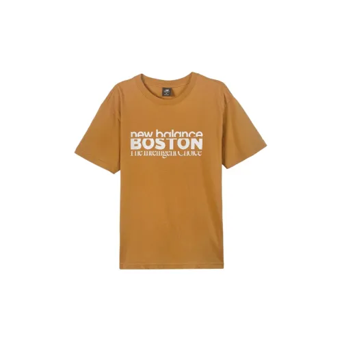 New Balance совместная футболка T Мужская Коричневая