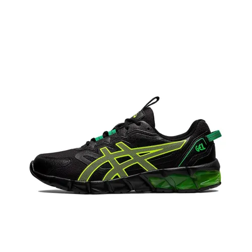 Asics Gel Quantum 90 3 Low Топ Беговые кроссовки Мужские Черный Желтый Зеленый