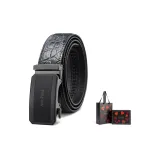 Синий ремешок, пряжка цвета оружейного металла + премиум-бокс