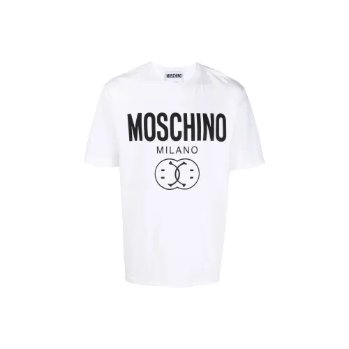 MOSCHINO Белая Мужская T-Рубашка