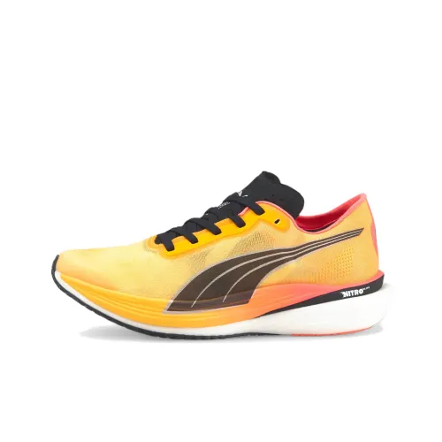 PUMA Deviate Nitro Elite 2 Fireglow Low Топ Беговые кроссовки Женские Желтый Красный Черный