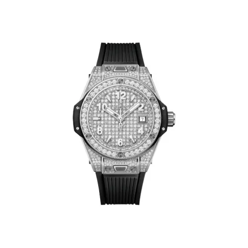 HUBLOT Автоматический Механический Movement Женские Часы BIG BANG 33 мм Серебряные