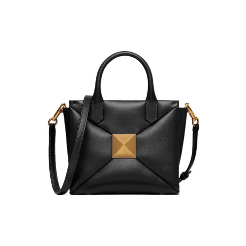 Valentino One Stud Кожа Сумка через плечо Сумка Женская Полночный черный