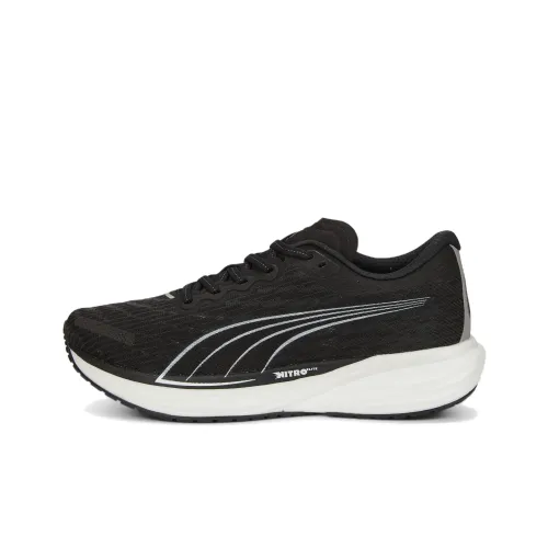 PUMA Deviate NITRO 2 Low Топ Резина Повседневные Беговые Кроссовки Мужские Черный Белый