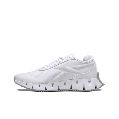 Reebok Zig Dynamica 1 Low Топ Беговые кроссовки Женские Белые