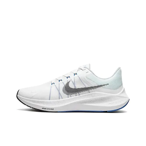 Nike Zoom Winflo 8 Low Топ Повседневные Тренировочные Беговые Кроссовки Мужские Белые