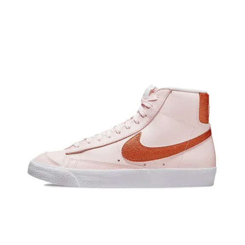 Nike Blazer 'Медный Swoosh' MID Топ Скейтборд Кроссовки Женские Розовый Оранжевый