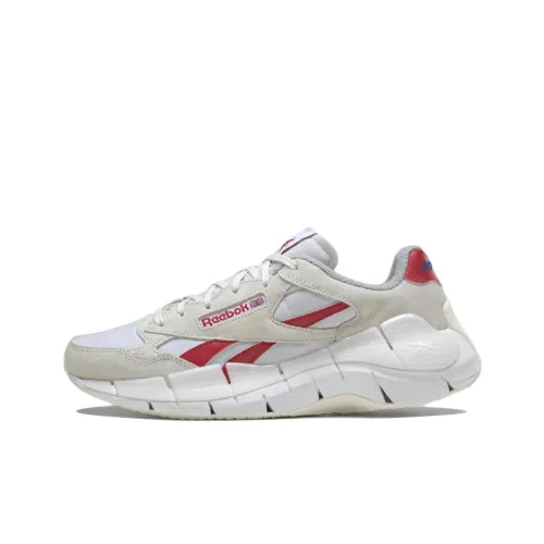 Reebok Zig Kinetica 2,5 Plus Low Топ Беговые кроссовки Унисекс Белый Коричневый Красный