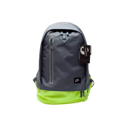 nike Полиэстер Рюкзак Двойной плечевой ремень Сумка Стандартная Унисекс Черный Неоново-желтый