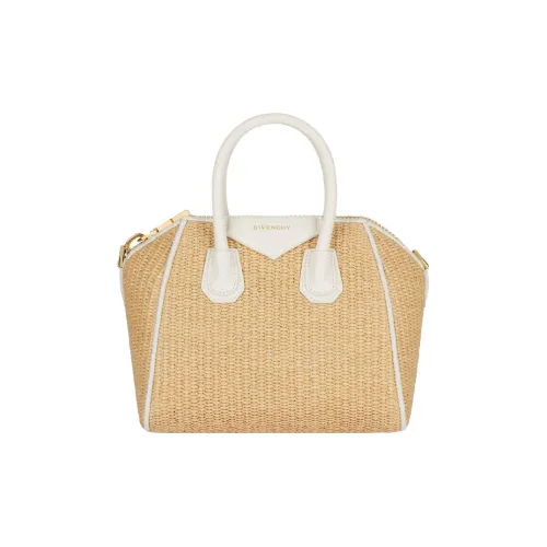 Givenchy Antigona Хлопок с полиамидом сумка через плечо мини-сумка женская бежевая