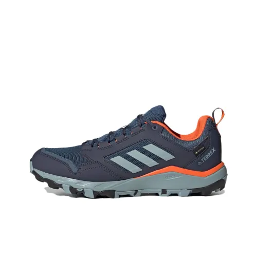 adidas Terrex Tracerocker 2,0 Slip-Resistant Abrasion-Resistant Low-Top Streetwear Men's Blue Orange