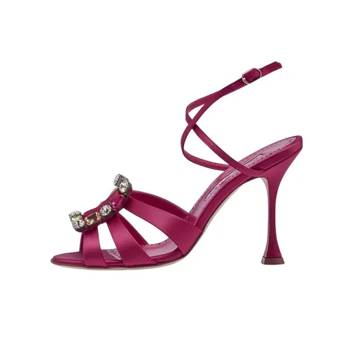 MANOLO BLAHNIK One Ремешок Сандалии Женские Розовый Красный