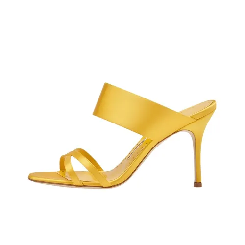 MANOLO BLAHNIK Слипоны Женские Ярко-Желтые