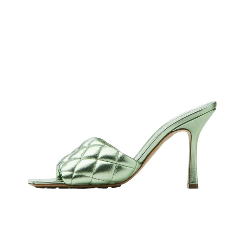 Bottega Veneta Утепленные слипоны женские зеленые