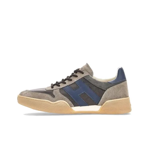 HOGAN H357 Low Топ Скейтборд Кроссовки Мужские Бежево-Серые