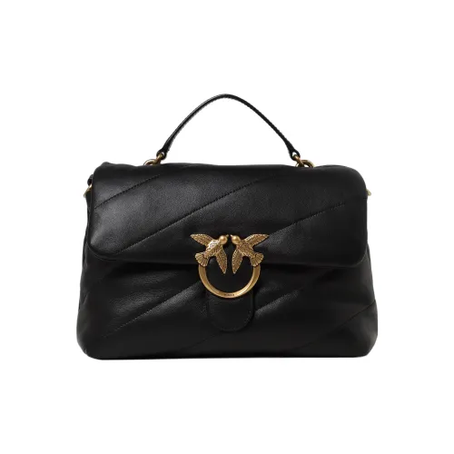 PINKO Телячья кожа Swallow Сумка Портативная Сумка через плечо Женская Черная