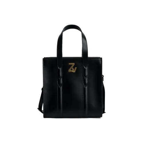 Zadig Voltaire Сумка Tote из коровьей кожи Сумка для покупок Сумка через плечо Сумка на одно плечо Маленькая женская Черная