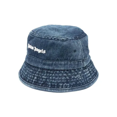 PALM ANGELS Женские хлопковые панамы, синие