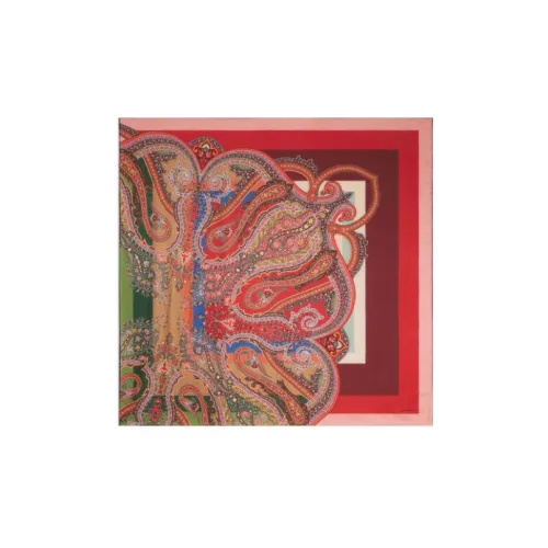 ETRO Кашемир Вязаные шарфы Красный Женские