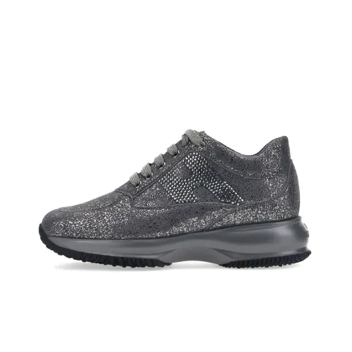 HOGAN Interactive Version Низкий Топ Повседневная Обувь Женская Серый