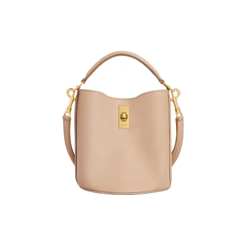 Celine Сумка из гладкой коровьей кожи ведрообразной формы сумка через плечо сумка на плечо обычная женская светлый умбра