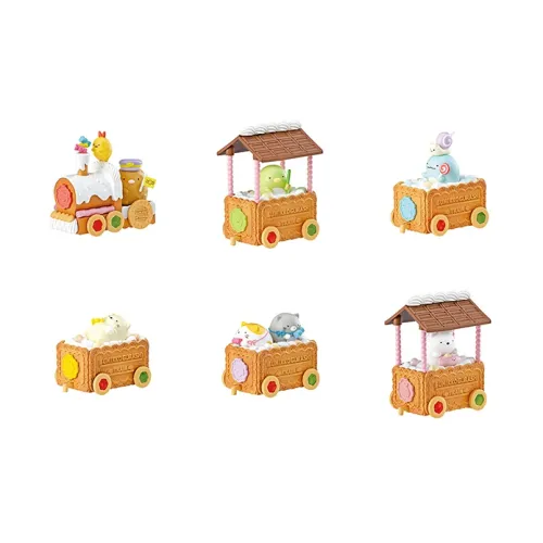 RE MENT SUMIKKO GURASHI Конфетный цвет Платье с хвостом Слепые коробки Цельная коробка 6 шт