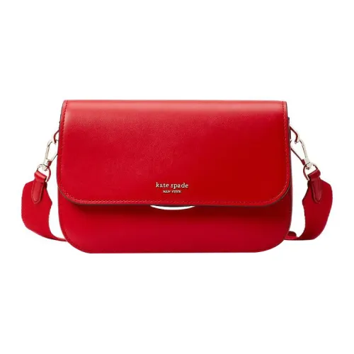 Kate Spade Buddie Series Кожа Плечевая Сумка Средняя Женская Красная
