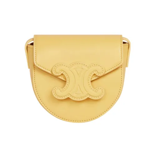 CELINE Besace Гладкая коровья кожа Сумка Сумка через плечо Сумка через плечо Мини Женская Желтая