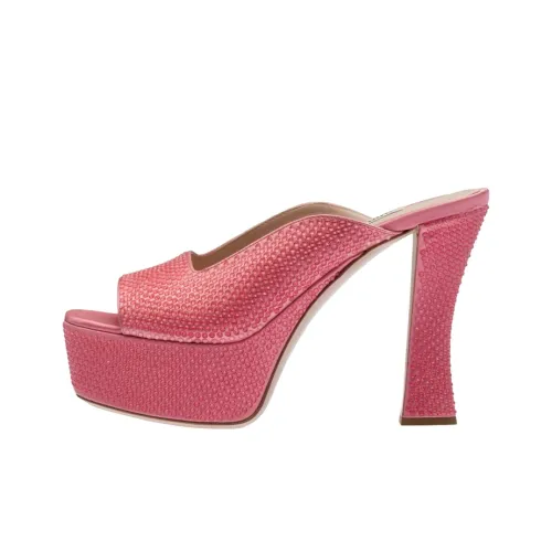 MIU MIU Слипоны Женские Герань Розовый