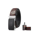 Коричневый принтер, ленты, серебряная пряжка + премиум коробка.