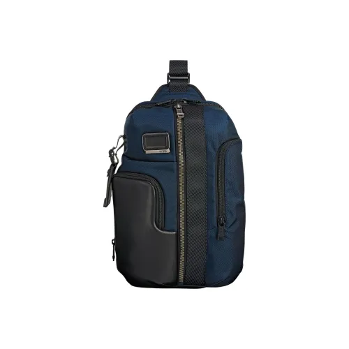 TUMI Alpha Bravo Нейлоновая Сумка через плечо Сумка через плечо Sling Средняя Мужская Синий Черный