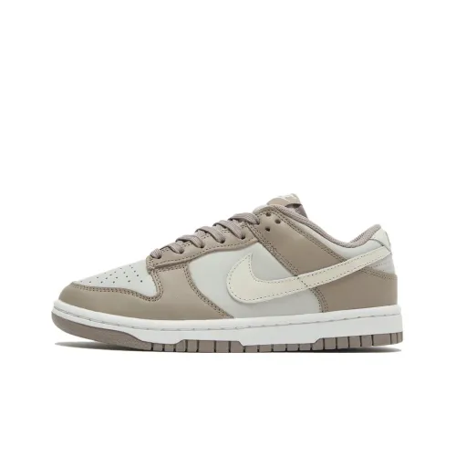 nike Dunk Коричневый Бежевый Slip-resistant Abrasion-resistant Легкий Низкий Топ Скейтборд Кроссовки Мужские Коричневый Серый