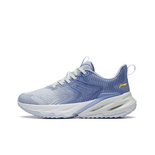 Подкладка Rebound Амортизация Дышащий Устойчивый к истиранию Противоскользящий Низкий Топ Беговые кроссовки Женские Синий Серый