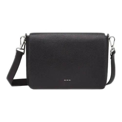 FENDI Кожа Курьерская Сумка Сумка через плечо Мужская Черная