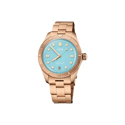 Oris Автоматический Механический Механизм Женские Часы Синий Циферблат