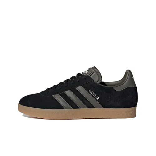 Adidas Originals Gazelle Abrasion Resistant Низкие Кроссовки для скейтбординга Унисекс Черные