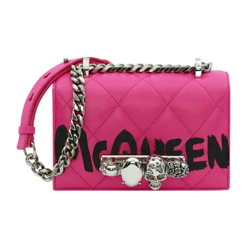 Alexander McQueen Bobby Pink Lambskin Crossbody Bag Mini Women's Pink