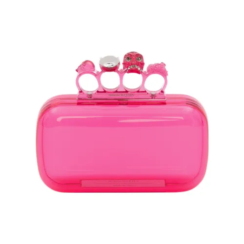 Alexander McQueen Пластик Клатч Женский Розовый