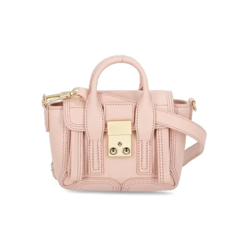 3,1 Phillip Lim Pashli Телячья кожа Байкер Сумка Сумка через плечо Сумка Мини Женская Светло-розовая