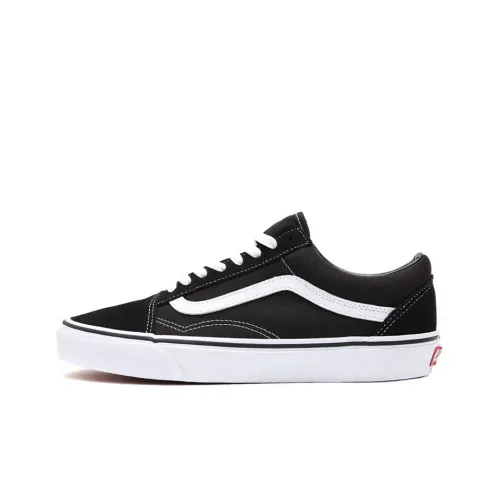 Vans Old Skool Collection Широкие Низкие Кроссовки для скейтбординга Унисекс Черный Белый Широкая подкладка