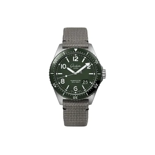 GLASHUTTE ORIGINAL SPEZIALIST Автоматический Механический Механизм Мужские Часы Циферблат Зеленый