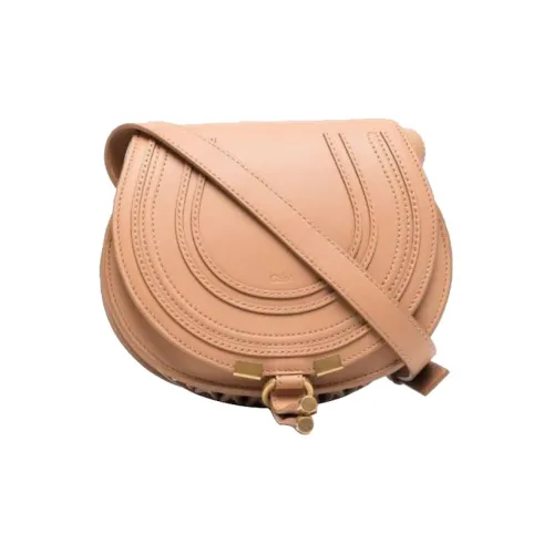 Chloe Marcie Кожа Плечевая сумка Женская Коричневая