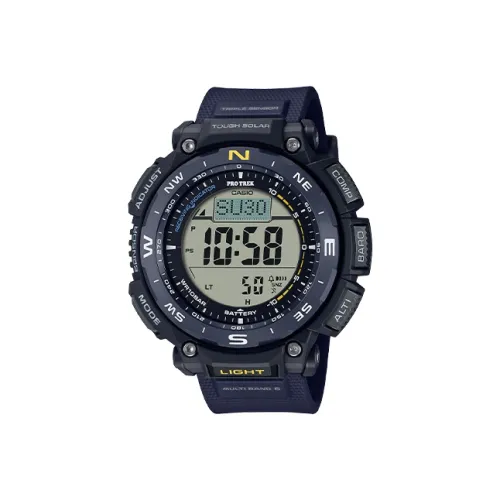 CASIO PRO TREK Collection Кварцевый механизм Смола Ремешок Часы Мужские Циферблат Серый PRW 3400Y 2PR