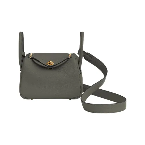 HERMES Lindy Сумка из кожи Taurillon Clemence сумка через плечо сумка через плечо стандартная женская