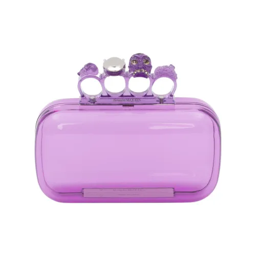 Alexander McQueen Пластик Клатч Женский Фиолетовый