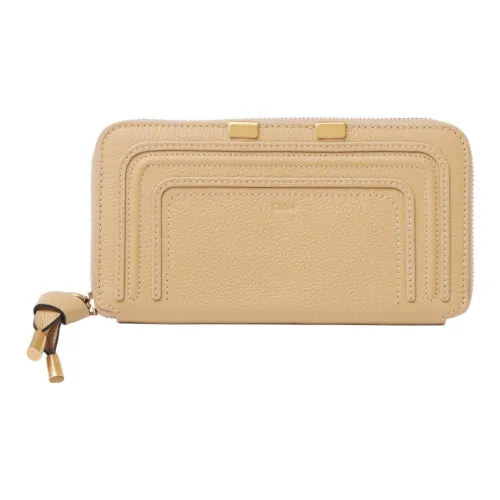 Chloe Marcie Телячья кожа с текстурой Кошелек Женский Бежевый