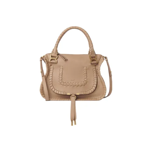 Chloe Marcie Телячья кожа Сумка через плечо Сумка среднего размера Женская цвет Верблюжий