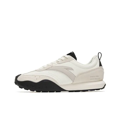 ANTA Амортизаторы Устойчивый к истиранию Низкий топ Life and leisure Мужской Белый черный