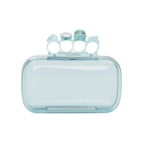 Alexander McQueen Пластик Клатч Женский Светло-Синий