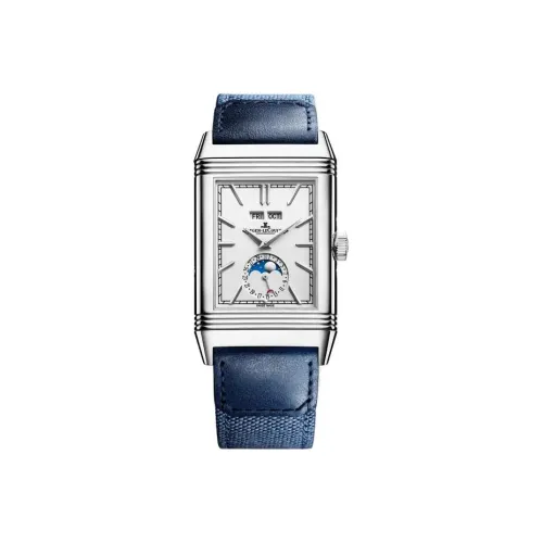 Jaeger LeCoultre Механизм с ручным заводом Мужские часы Flip Collection REVERSO 49,4мм*29,9мм Серебряные